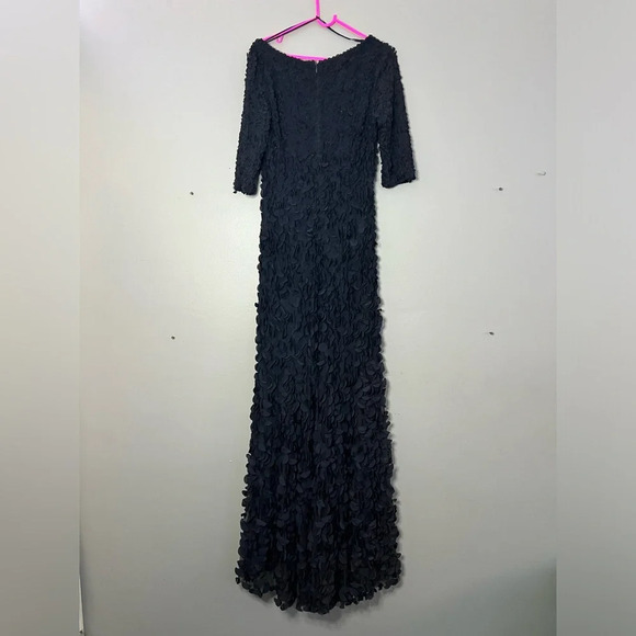 Women’s THEIA Navy Blue Petal Embellished Formal Gown Special Occasion Dress 8 - Picture 4 of 12